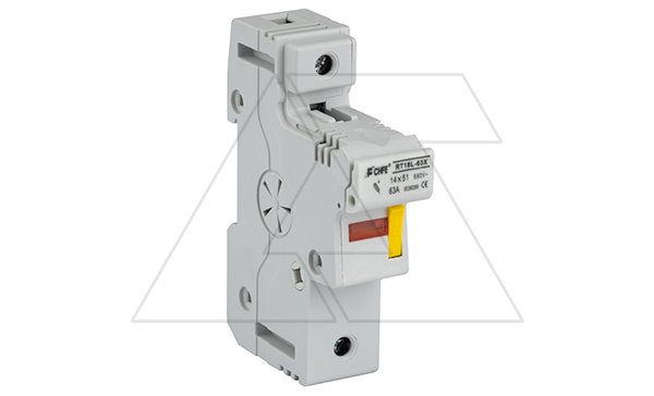 Держатель вставок плавких цилиндр., 1P, 63A, 690VAC, 14x51mm, LED, 1.5M