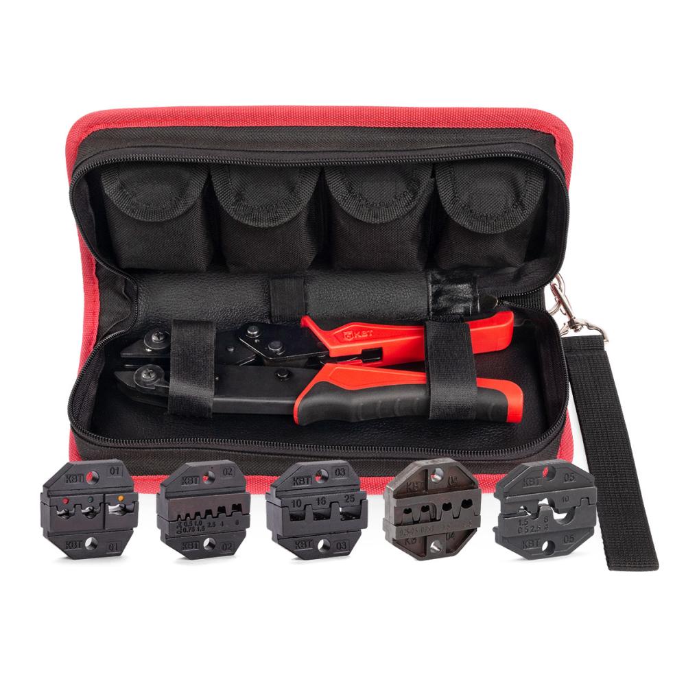 Пресс-клещи с набором матриц СТО+5 серия QUICK PRO (КВТ)