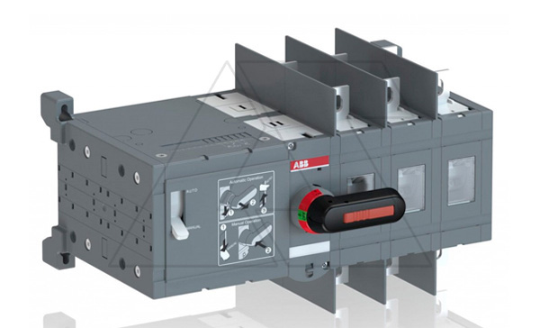 Выкл. нагрузки реверсивный OTM160E3WCM230C, 160A 3P схема I-0-II видимый разрыв рукоятка OTV250ECMK моторный привод 230VAC увелич.межфаз. изол.перег.