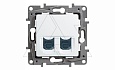 Etika - Розетка 2хRJ-45 UTP CAT5E 8конт. (белый) от интернет-магазина amperkin.by