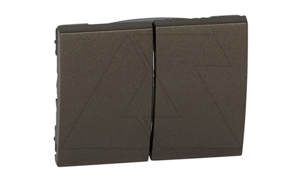 Galea Life - Клавиша для выключателя двойного, Dark Bronze