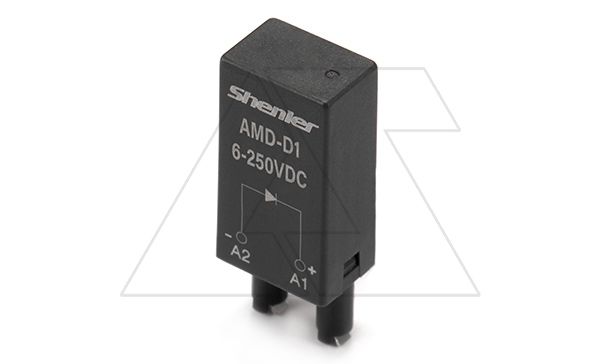 Модуль AMD-D1, диод, 6_250VDC, поляризация +А1/-А2, черный, для SRU, SKF14, SKC, SKB, STB, SRC*-E, SRB, GZT, GZM, GZS, GZMB, ES32