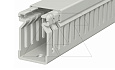 Перфокороб LK4 40025, органайзер для шкафов, 40 x 25 мм (глубина х ширина крышки), L=2000мм, RAL 7030 серый от интернет-магазина amperkin.by