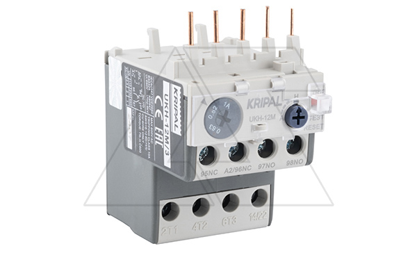 Реле тепловой перегрузки UKH-12M, It=0.63_1A, 1NO+1NC, CLASS 10A, прямой монтаж для UKC(D)-6_16M