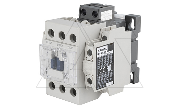 Контактор UKC1-40-22-24AC, 3P, 40A(AC-3), 60A(AC-1), 18.5kW(400VAC), Uк=24VAC, 2NO+2NC