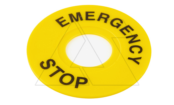 Кольцо желтое GXB2-ER60 для кнопок аварийного останова, d=60mm