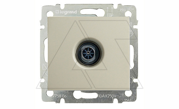 Valena - Розетка TV проходная 10dB, сл.кость