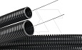 Труба ПА 6 гофр., DN48мм, ПВ-2, Dвн 47,4 мм, Dнар 54,5 мм, цвет чёрный, с протяжкой от интернет-магазина amperkin.by