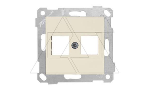 Rita - Адаптер для разъемов Keystone, двойной, сл.кость