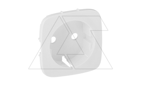 Valena Allure - Лицевая панель для силовой розетки 2P+E с зажимами 6кв.мм., белая