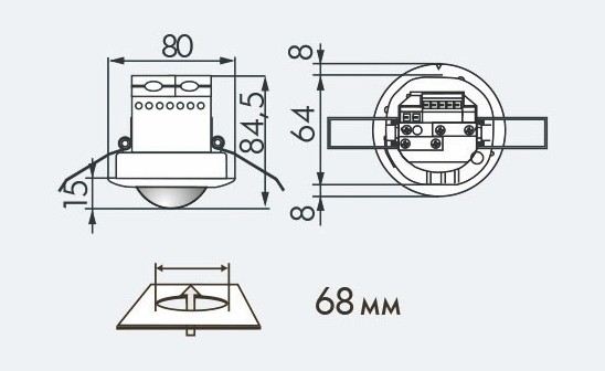 Датчик движения B.E.G. PD3N-1C-FC-Micro от интернет-магазина amperkin.by