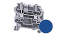 Клемма проходная CY4BU /6x50mm, винтовая, 2 присоед., 4(max 6)mm2, 32A, 1000V, синяя от интернет-магазина amperkin.by