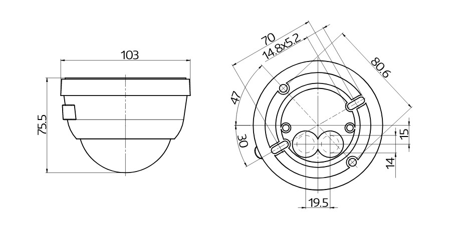 Датчик присутствия B.E.G. PD4-S-DAA4G-SM