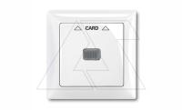 Basic 55 - Лицевая панель для выключателя с ключом-карточкой механизм 2025U (белый)