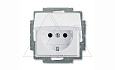 Basic 55 - Розетка 2P+E нем. стд. с крышкой (сл.кость) от интернет-магазина amperkin.by