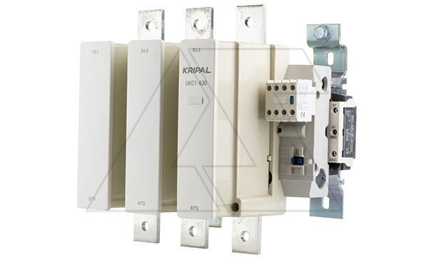 Контактор UKC1-630-22-230AC, 3P, 630A(AC-3), 1000A(AC-1), 400kW(400VAC), Uк=220-240VAC, 2NO+2NC