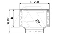 Секция RTM 610 FS Т-образная, для лотка 60Х100 (ВХШ), конв. оцинк. от интернет-магазина amperkin.by