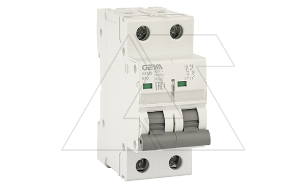 Авт. выключатель GYM8-2P-40B, 2P, 40A, хар-ка B, 4,5kA, 2M, без подкл. AU8, AL8.