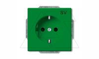 Basic 55 - Розетка 2P+E нем. стд. (зеленый)