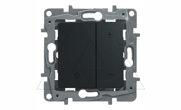 Etika - Светорегулятор кнопочный 400Вт (антрацит)