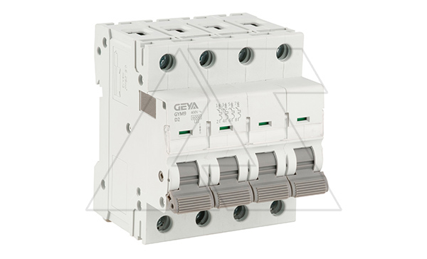 Авт. выключатель GYM9-4P-2D, 4P, 2A, хар-ка D, 6kA, 4M