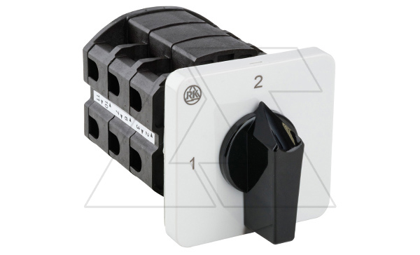 Переключатель BS 63 57 U, 3P, 63A, тип 1-2 (90°), 3NO на 1_2, для трансформаторов тока, на дверь, фронт IP40