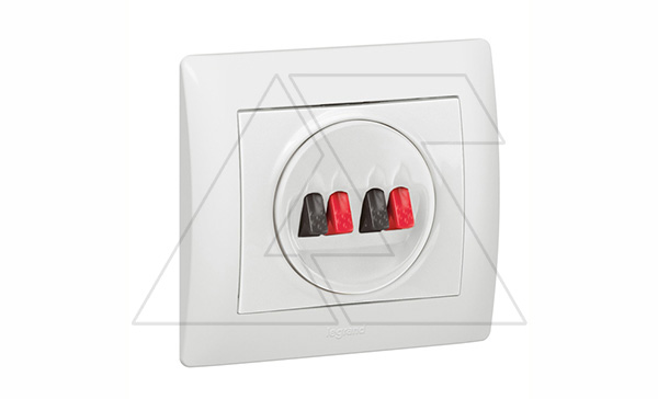 Galea Life - Обрамление для розетки двойной аккустической, White