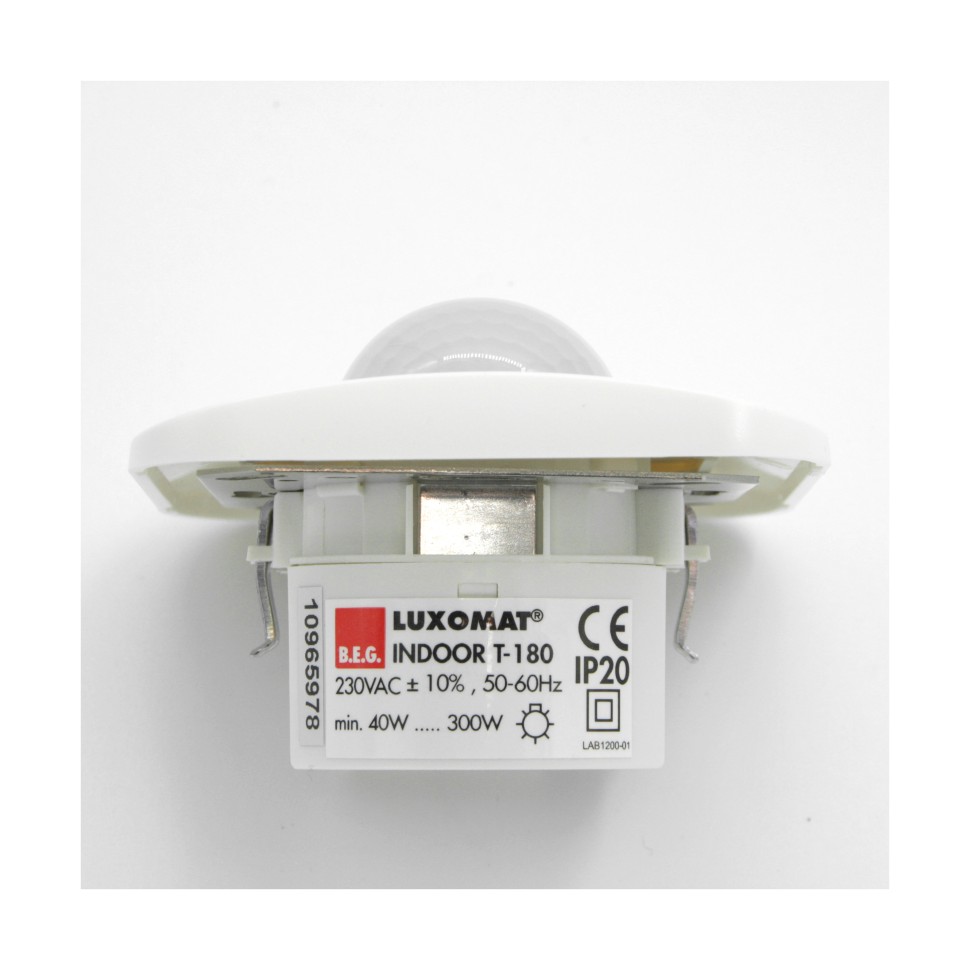 Датчик движения B.E.G. Indoor 180-T с рамкой от интернет-магазина amperkin.by