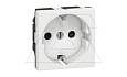 Mosaic - Розетка 2P+E , 2М, 4мм.кв, защ. шторки, винт. зажимы, белый от интернет-магазина amperkin.by