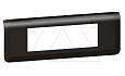 Mosaic - Рамка 6М, горизонтальная, матовый черный (суппорт 80253) от интернет-магазина amperkin.by