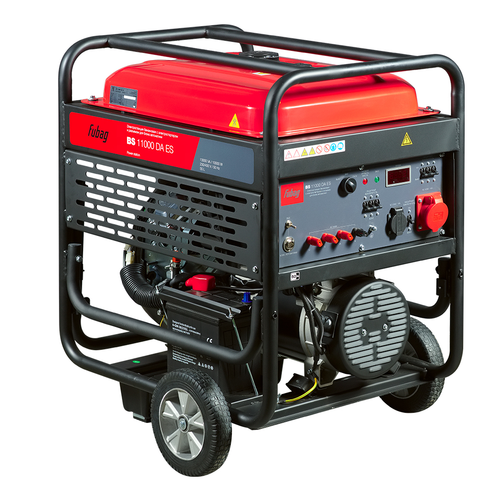 Генератор бензиновый FUBAG BS 11000 DA ES с электростартером и коннектором автоматики от интернет-магазина amperkin.by