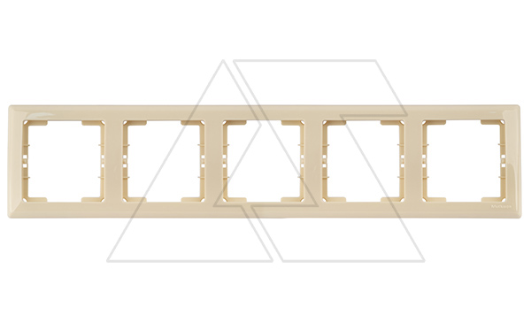 Daria - Рамка 5 постов, к механизмам серии 21, горизонтальный монтаж, сл.кость