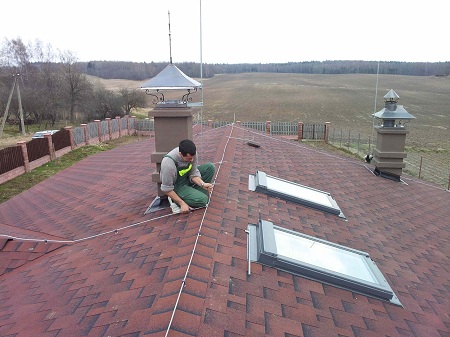 Монтаж систем пассивной молниезащиты