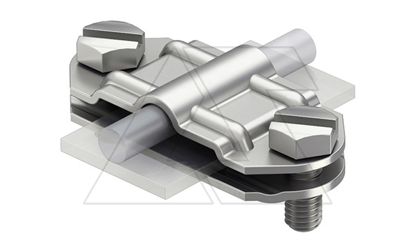 Клемма 233 A VA для параллельного соединения проводника Ø8-10мм и полосы max FL40, нерж. сталь