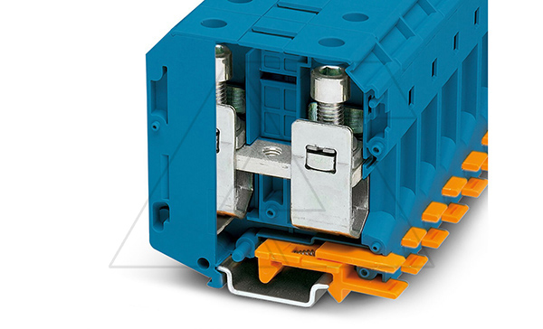 Клемма для высокого тока UKH 70 BU /20,3mm, винтовая, 2 присоед., 70(max 95)mm2, 192A, 1000V, синяя