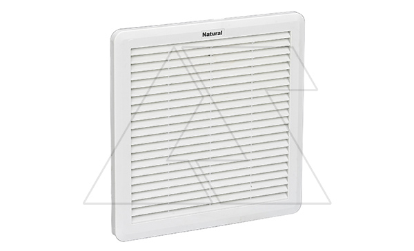 Фильтр-решетка, габариты 250x250x35мм, вырез 223x223мм, степень фильтрации 94%, IP54, RAL7035