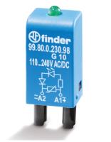 Модуль индикации и защиты 99.80.9.024.99, зеленый светодиод + диод (+А1, стандартная полярность), 6…24VDC