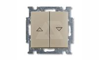 Basic 55 - Выключатель для управления рольставнями двойной (шампань)