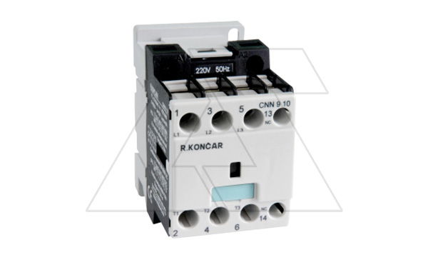 Контактор CNN 9 10 220/230V 50Hz, 3P, 9A/(25A по AC-1), 4.5kW(400VAC), 220/230VAC, 1NO