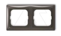 Basic 55 - Рамка на 2 поста (шато-черный)