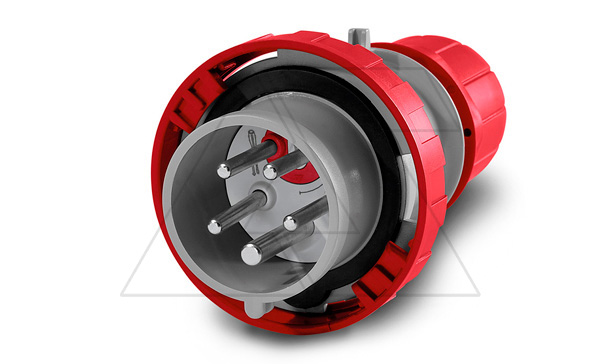Разъем пром. силовой CEE кабельный, штекер, с перекл. чередования фаз, 32A, 3P+N+E 6h, 346_415VAC 50/60Hz, IP66/IP67/IP69, серия OPTIMA