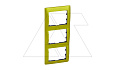 Galea Life - Рамка Metallic на 3 поста вертикальная, Magic Green от интернет-магазина amperkin.by