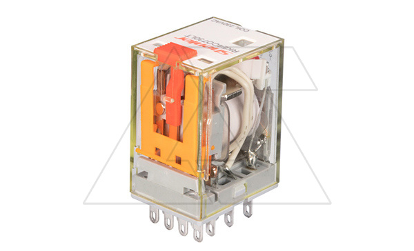 Реле RKE4CO730LT, 4CO, 5A(250VAC/30VDC), 230VAC, мех. индикация, тест-кнопка с блокировкой, LED