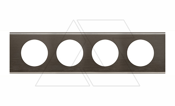 Celiane - Рамка 4 поста черный никель