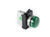 CM-X-LED30G-IP65 Сигнальная арматура зеленая металлическая  12-30В AC/DC