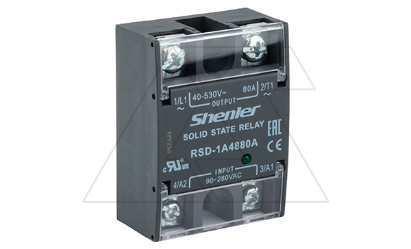 Реле твердотельное RSD-1A4880A, однофазное, 1NO, 80А(40_530VAC), 90_280VAC, W=45mm