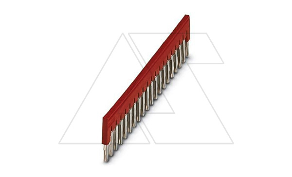 Перемычка FBS 20-6 на 20 полюсов, для клемм 6,2mm, 32A, красная