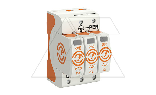 Разрядник V20-3-280, 3P, Un=230В, Imax=120кА, Up<1.3кВ, класс С