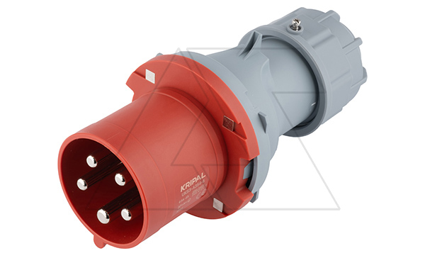 Разъем пром. силовой CEE кабельный, штекер, 63A, 3P+N+E 6h, 346_415VAC 50/60Hz, IP44, серия Hexie