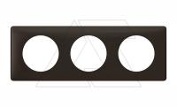Celiane - Рамка 3 поста черная перкаль